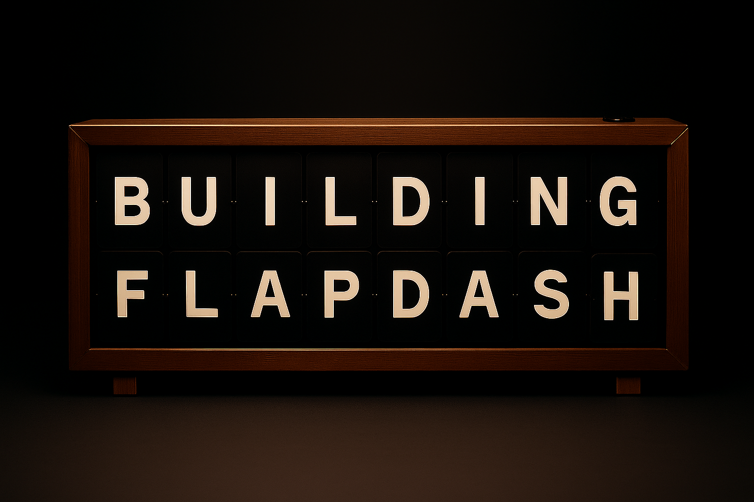 FlapDash split-flap display